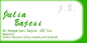 julia bajcsi business card